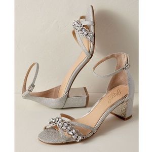 Badgley Mischka Giona Block Heels Size 6 New $100